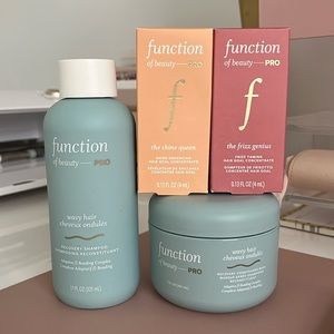 Function of Beauty Pro Wavy Hair, The Shine Queen + The Frizz Genius